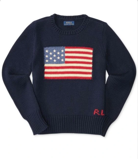 POLO FLAG KNIT SWEATER