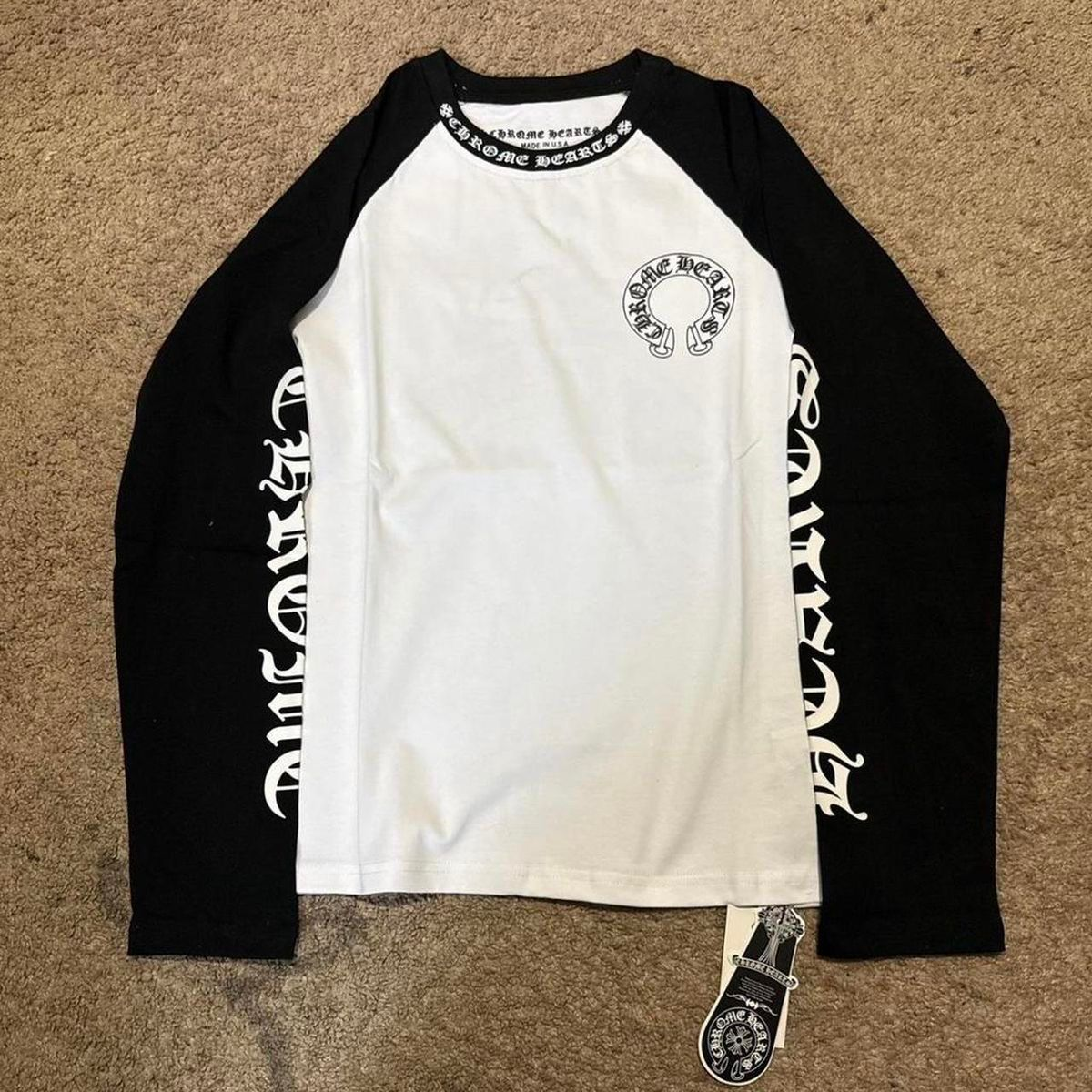 CHROME HEARTS RAGLAN LONG SLEEVE - BLACK