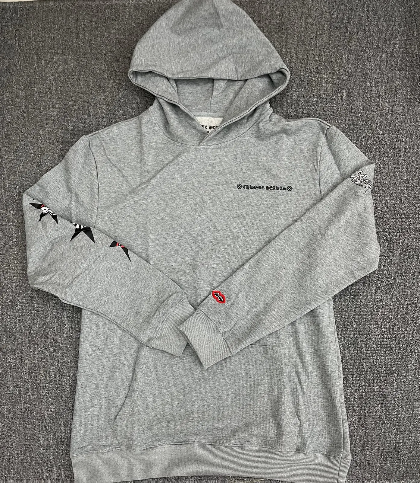 CHROME HEARTS GREY HOODIE