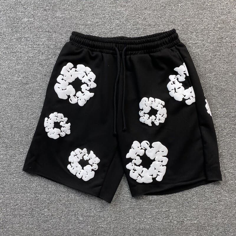 BLACK FLORAL SHORTS
