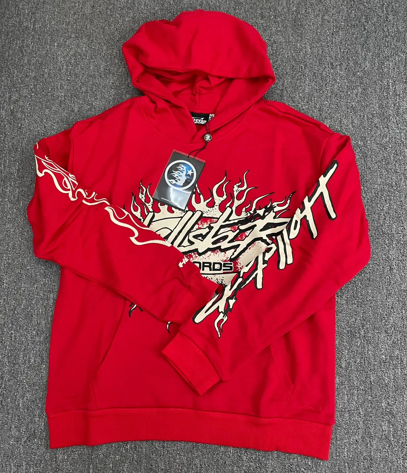 RED GRAPHIC HOODIE